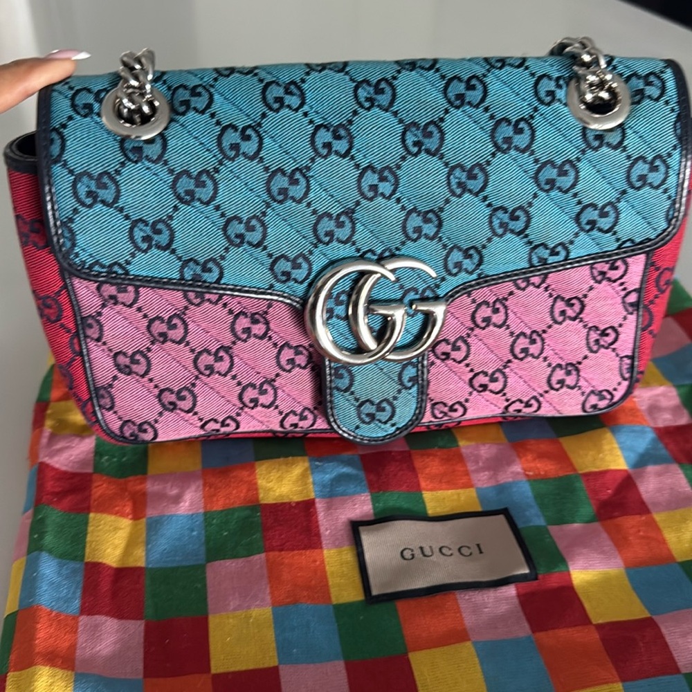 GUCCI GG Marmont Multicolor Small Shoulder Bag